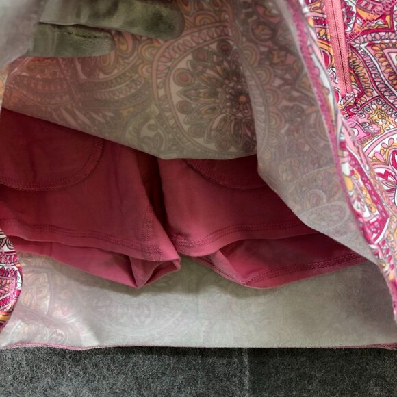 T By Talbots Athletic Skort Womens M Pink Paisley Print Active Cotton Blend - Picture 4 of 9